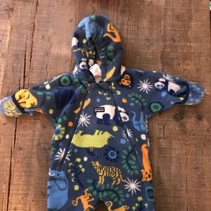 Patagonia Baby Bunting - Fleece, jungle print